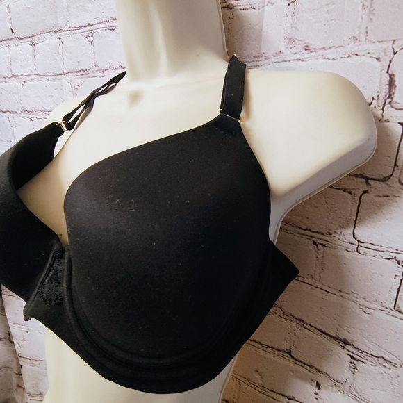 Soma Embraceable Racerback Lacey Back Black 36 DD Bra Underwire - Picture 5 of 8